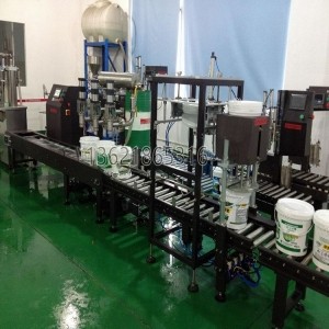 全自動轉(zhuǎn)盤式灌裝旋蓋一體機 自動灌裝落蓋旋蓋流水線