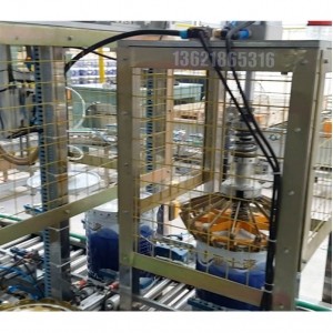 自動貼標(biāo)壓蓋機(jī) 55升消毒劑壓蓋機(jī)