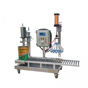 ?半自動小桶灌裝機 耐高溫性強 25公斤灌裝設備 調(diào)節(jié)方便