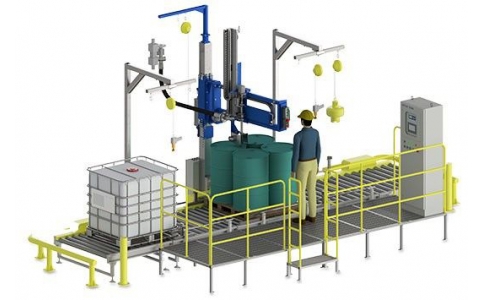 210L,220L Steel Drum Filling Line for Lubricant,Liquid,Water,Beer,Juice,Oil