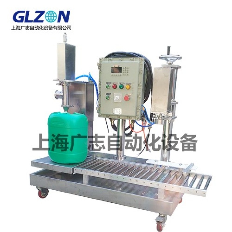 防水涂料灌裝機(jī) 塑料桶自動(dòng)灌裝壓蓋擰蓋灌裝線