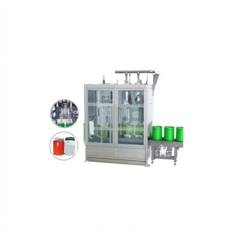 自動裝桶灌裝機(jī) 20L液體肥料灌裝機(jī)