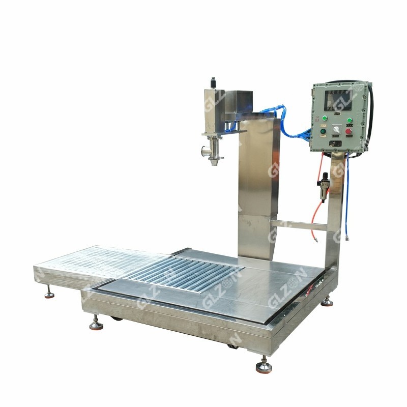 800L噸桶潤滑油灌裝機(jī) 視覺尋址灌裝機(jī)