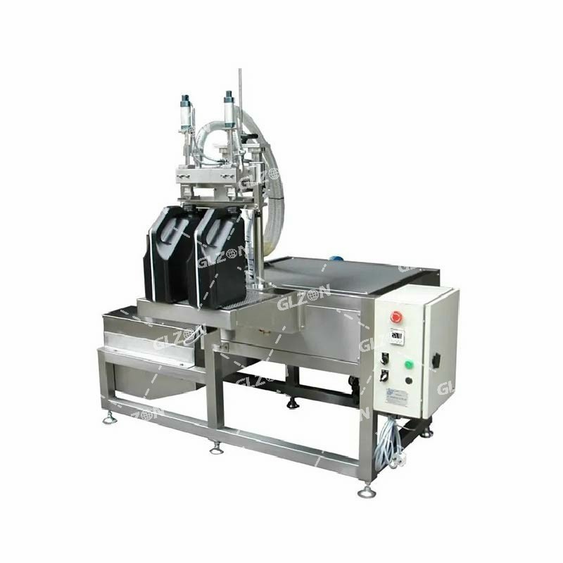 醋汁灌裝機_2.5升雙頭轉盤式灌裝機