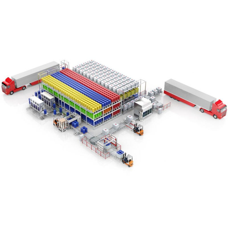 200L鋼桶、IBC桶全自動(dòng)立體倉庫管理系統(tǒng)