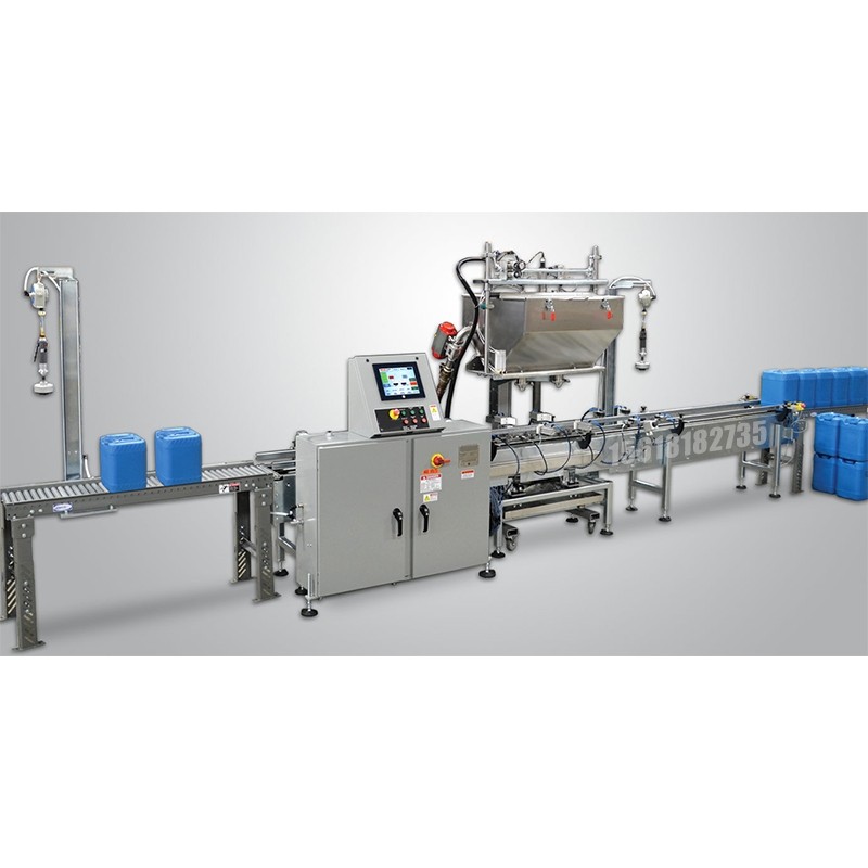 2頭在線自動凈重灌裝機